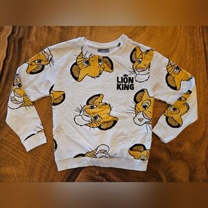 Disney Lion King Size 6 - 7 Sweatshirt Embroidered Logo